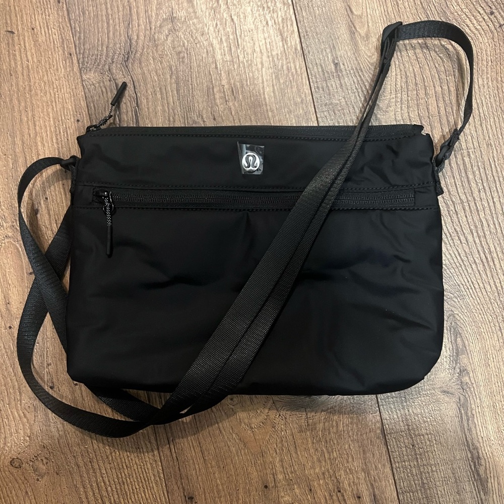 lululemon athletica Black Messenger Bag Practical Design